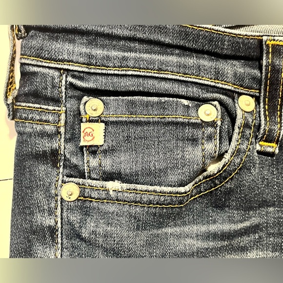AG Adriano Goldschmied Women’s Distressed Blue Jeans Size 26R - Picture 7 of 16